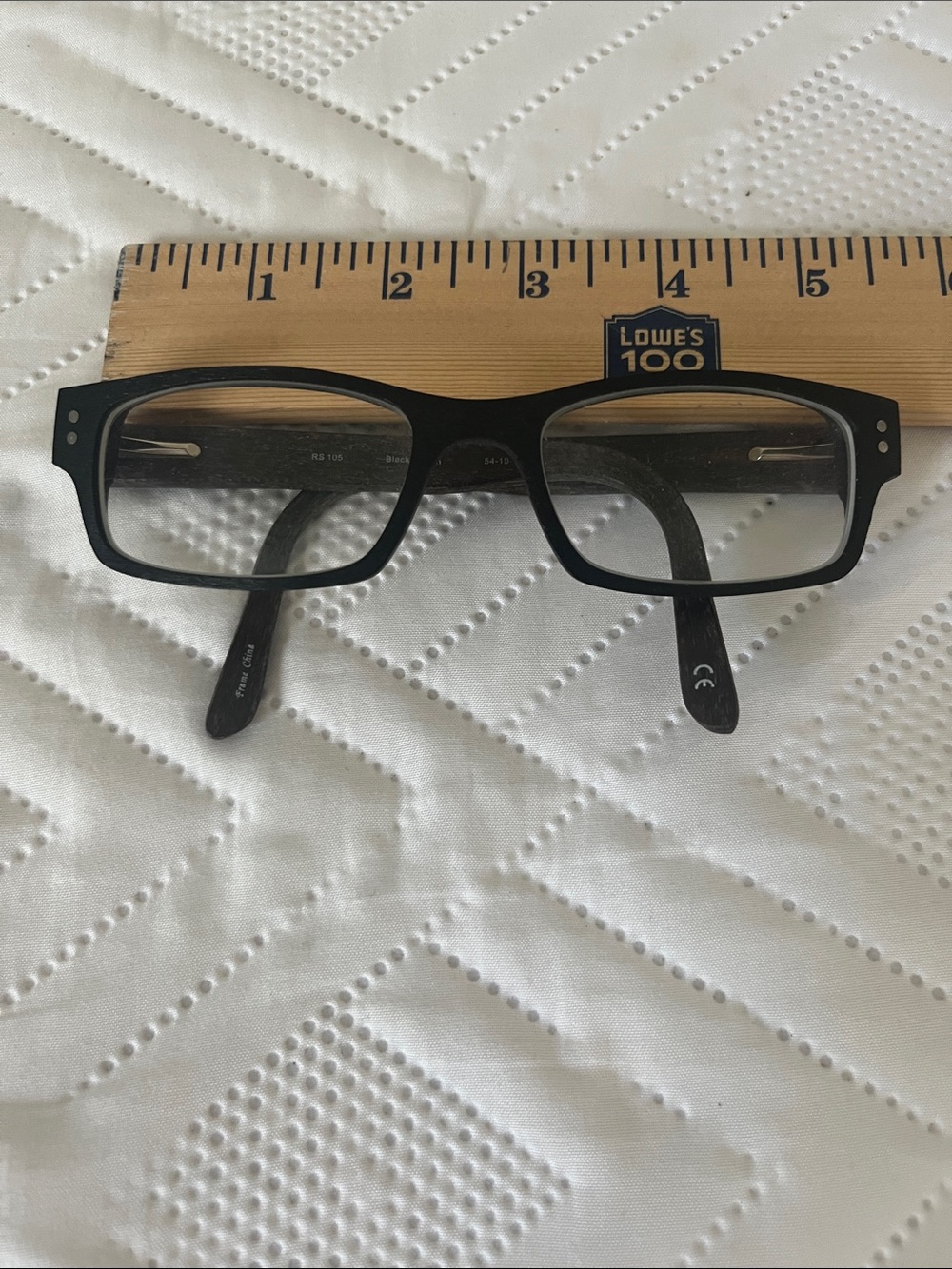 Classic Black Rectangular Reading Glasses